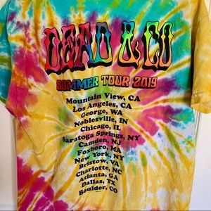 Dead and Company 2019 Tour T-shirt, Tie Dye Rainbow Size Medium